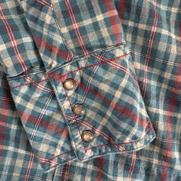 Columbia Snowy Nook Shirt Women’s XL Pink Long Sleeve Flannel Pearl Snap Western - Picture 7 of 15